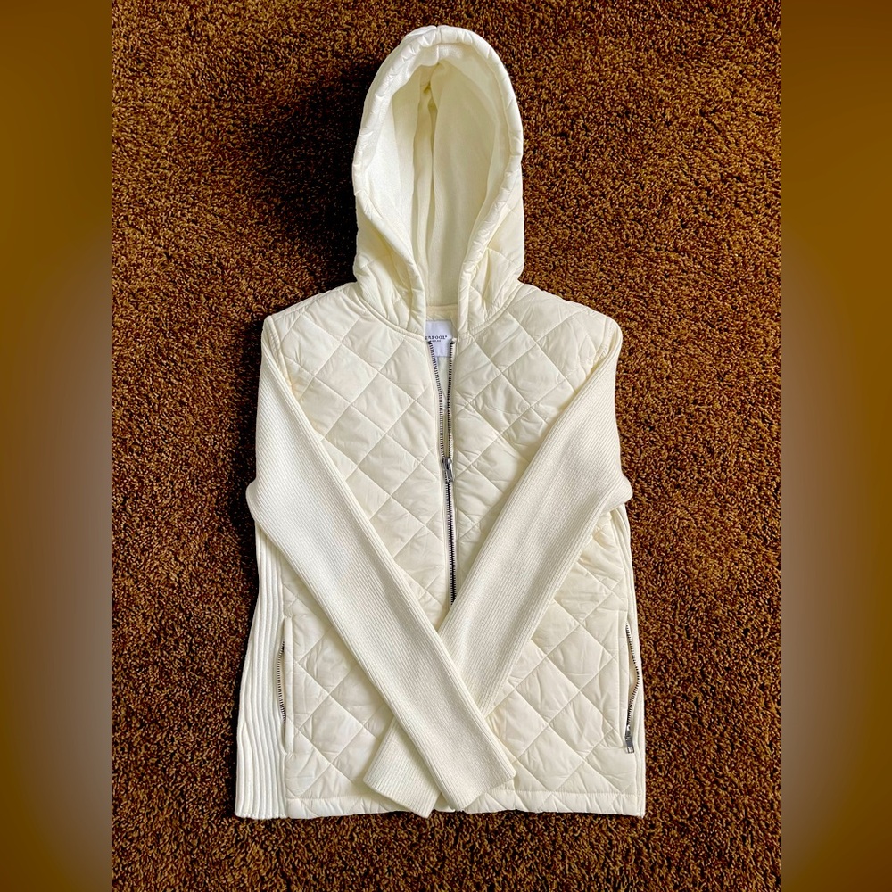 White Liverpool zip up